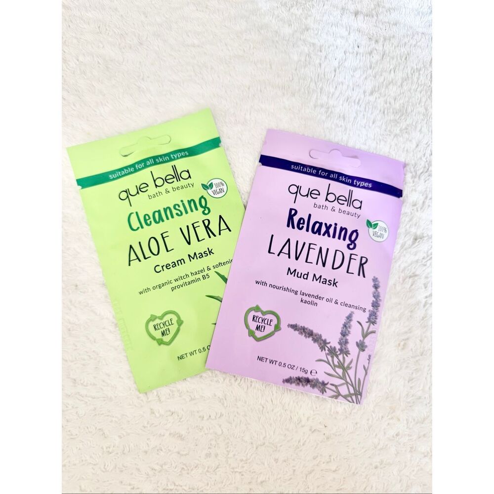 Que Bella bath & beauty set of 2 masks